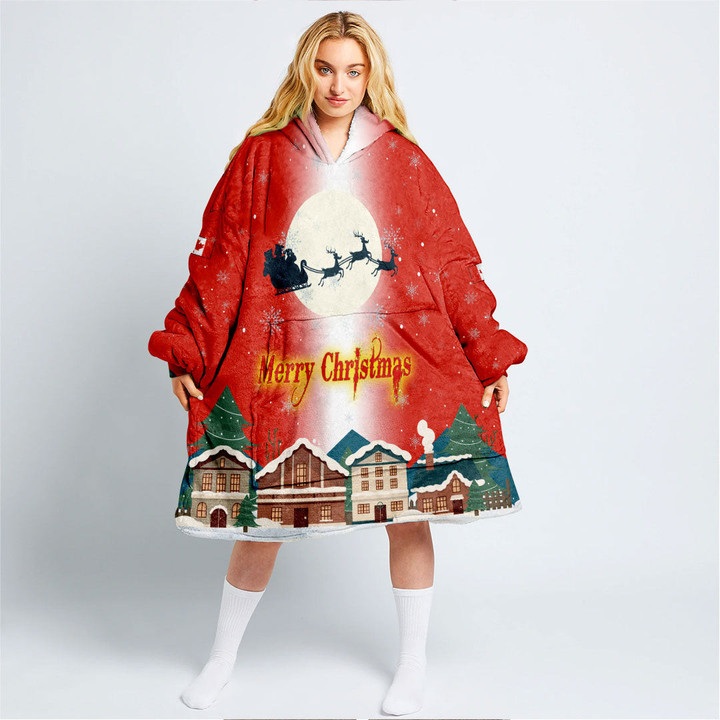 1sttheworld Xmas Clothing - Canada Snug Hoodie Merry Christmas A95 | 1sttheworld