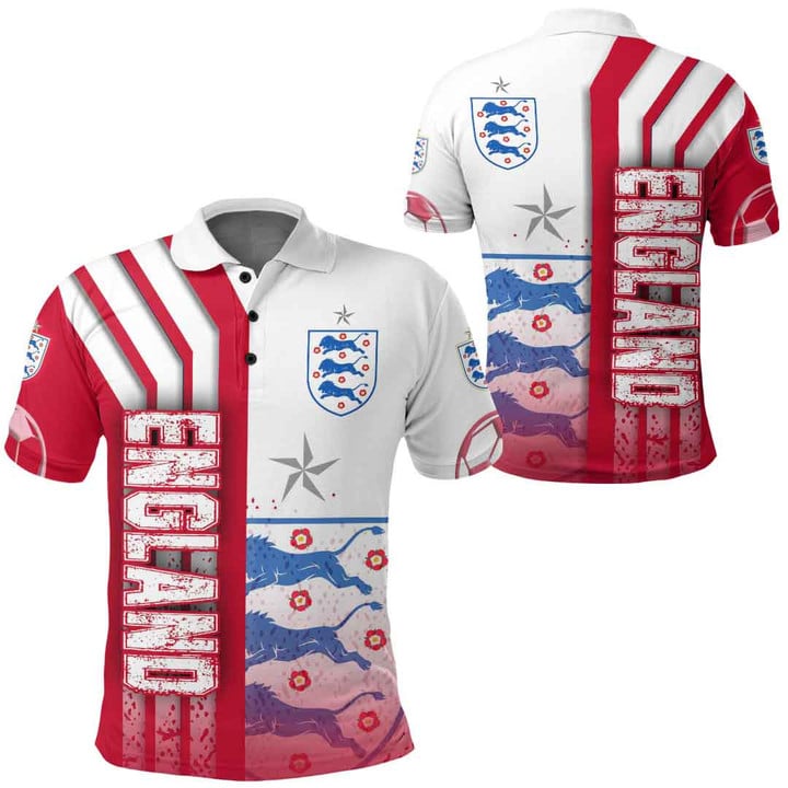 1sttheworld Sport - England Soccer Polo Shirts A35