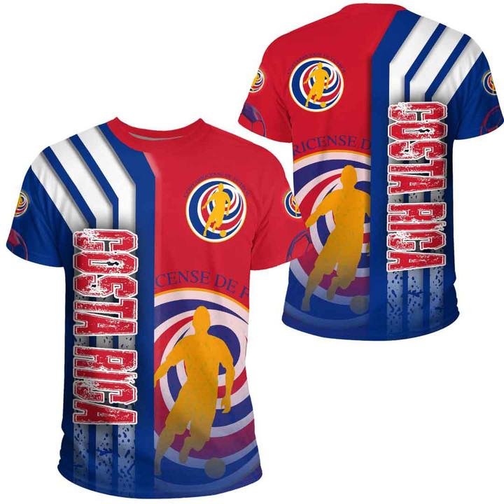 1sttheworld Sport - Costa Rica Soccer T-Shirt A35