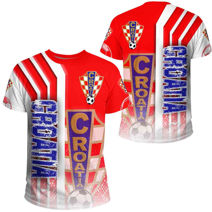 1sttheworld Sport - Croatia Soccer T-Shirt A35