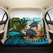 Kanaka Maoli (Hawaiian) Back Car Seat Covers - Polynesian Turtle Coconut tree And Plumeria A24