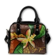 (Custom) Shoulder Handbag Polynesian Plumeria Personal Signature A24