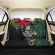 Kanaka Maoli (Hawaiian) Back Car Seat Covers - Hibiscus Turtle Tattoo Gray A02