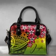 (Custom) Polynesian Plumeria Reggae Shoulder Handbag Personal Signature A24