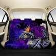 Kanaka Maoli (Hawaiian) Back Car Seat Covers - Polynesian Pineapple Banana Leaves Turtle Tattoo Purple A02