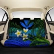 Kanaka Maoli (Hawaiian) Back Car Seat Covers - Polynesian Plumeria Banana Leaves Blue A02