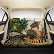 Kanaka Maoli (Hawaiian) Back Car Seat Covers - Polynesian Turtle Coconut tree And Plumeria Gold A24