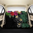 Kanaka Maoli (Hawaiian) Back Car Seat Covers - Hibiscus Turtle Tattoo Black A02