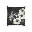 Niue Hibiscus Coconut Crab Polynesian Pillow Cases - Style Black A10