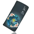 (Custom) Kanaka Maoli (Hawaiian) Wallet Women - Blue Plumeria Animal Tattoo Personal Signature A24