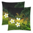 Niue Pillow Cases, Polynesian Plumeria Banana Leaves Reggae | Love The World
