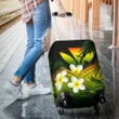 Kanaka Maoli (Hawaiian) Luggage Covers, Polynesian Plumeria Banana Leaves Reggae A02