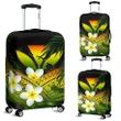 Kanaka Maoli (Hawaiian) Luggage Covers, Polynesian Plumeria Banana Leaves Reggae