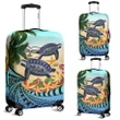 Marquesas Islands Luggage Covers - Polynesian Turtle Coconut Tree And Plumeria | Love The World