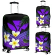 Kanaka Maoli (Hawaiian) Luggage Covers, Polynesian Plumeria Banana Leaves Purple | Love The World