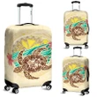 Kanaka Maoli (Hawaii) Luggage Covers - Turtle Polynesian Flower Tattoo Beige A10