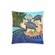 Marshall Islands Pillow Cases - Polynesian Turtle Coconut Tree And Plumeria | Love The World