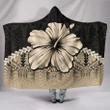Polynesian Hooded Blanket Hibiscus Gold| Love The World