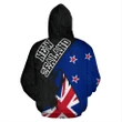 New Zealand Special Grunge Flag Zip-Up Hoodie | Clothing | Love the World