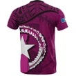 Northern Mariana Islands Dark Pink T-Shirt A7