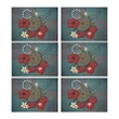 Cook Islands Placemat - Blue Turtle Tribal A02