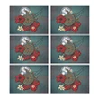 Marshall Islands Placemat - Blue Turtle Tribal A02