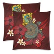 Tuvalu Pillow Cases - Red Turtle Tribal A02 | 1sttheworld.com