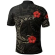 Polynesian Hibiscus Polo Shirt Tattoo Style A7