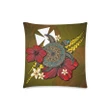 Wallis And Futuna Pillow Cases - Yellow Turtle Tribal A02