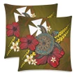 Wallis And Futuna Pillow Cases - Yellow Turtle Tribal A02 | 1sttheworld.com