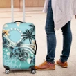 Cook Islands Luggage Covers - Blue Turtle Hibiscus A24