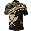 Kanaka Maoli Polo Shirt, Palm Tree Golf Shirt A02
