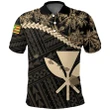 Kanaka Maoli Polo Shirt, Palm Tree Golf Shirt A02