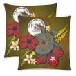 Niue Pillow Cases - Yellow Turtle Tribal A02 | 1sttheworld.com