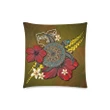 Marquesas Islands Pillow Cases - Yellow Turtle Tribal No A02