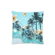 Cook Islands Pillow Cases - Blue Turtle Hibiscus | Love The World