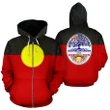 Australia Aboriginal Flag Zip Hoodie | Special Custom Design
