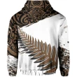 New Zealand Maori Fern Brown Edition Pullover Hoodie | Clothing | LTW