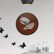 '- fantail wall clock, home decor, clocks, newzealand clock