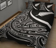 New Zealand Rugby Quilt Bed Set - Silver Fern and Maori Patterns