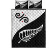 New Zealand Quilt Bed Set - Silver Fern Koru | Love The World