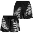 1sttheworld Custom Aotearoa New Zealand - Maori Silver Fern Women Shorts Black A10