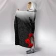 New Zealand Anzac Hooded Blanket - Lest We Forget Poppy A02