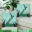 Aotearoa Map Pillow Y3 One Size / New Zealand Map Custom Zippered Pillow Cases 18X 18 (Twin Sides)