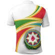 Azerbaijan (White) N Flag Polo Shirt A15