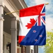 Canada Flag With New Zealand Flag A15