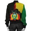 Bolivia Flag-Coat of Arms Women's Bomber Jacket A15