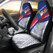 Philippines Car Seat Covers - Polynesian Pattern With Flag - BN20
