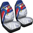 Philippines Car Seat Covers - Polynesian Pattern With Flag - BN20