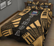 Samoa Quilt Bed Set - Yellow Tattoo Style - BN12